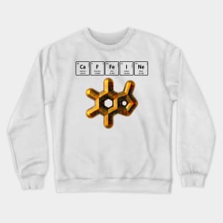 CaFFeINe with 3D Molecule Crewneck Sweatshirt